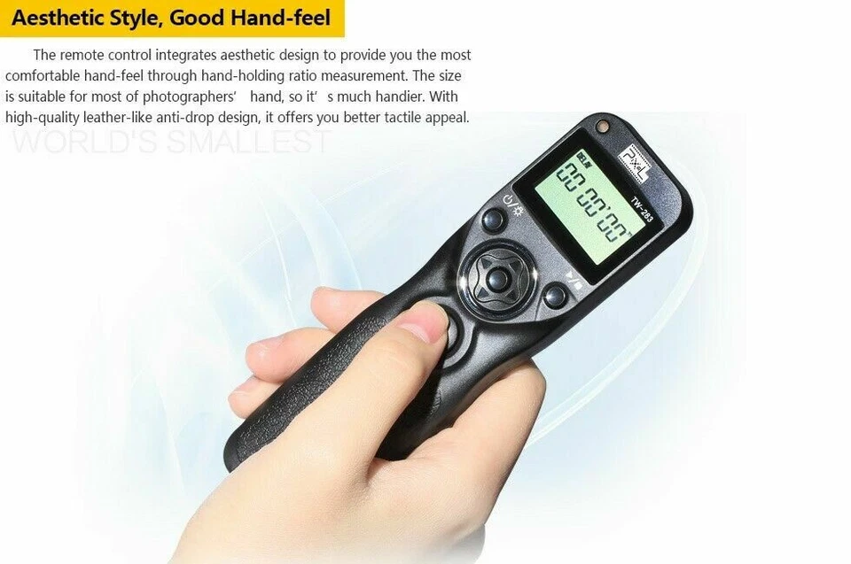 Pixel TW-283 Wireless Timer Remote Control Shutter Release For Nikon Canon Sony - Image 4 of 4