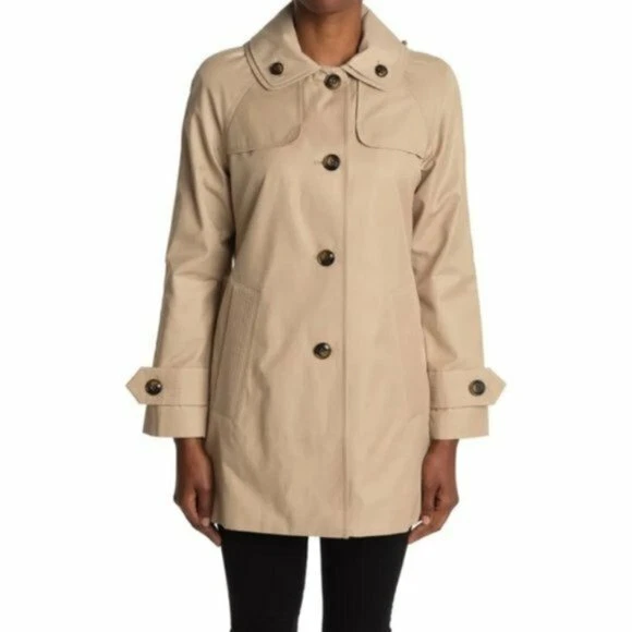 London fog single breasted clearance raincoat