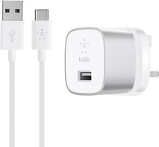 Belkin 18 W Quick Charge 3.0 BOOST 1.2m USB-A to C Cable for Galaxy S10+ S10 LG