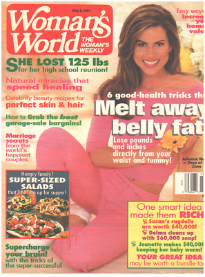 WOMANS WORLD Magazine May 8 2001 Julianne Morris Days Of Our Lives Super Salads