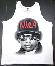 NWA Tank Top T-shirt N.W.A. South Central LA Compton Vest Men's 2XL White New