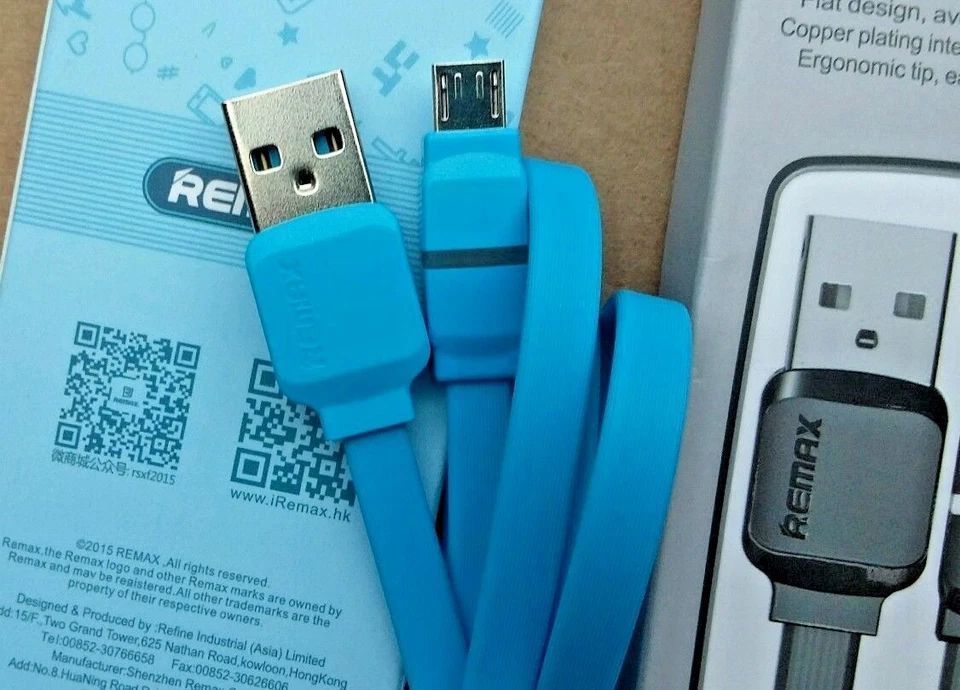 10 REMAX RC-029M Fast Safe Charger Speed Data Cable For Micro USB Cable 1000mm - Image 2 of 3