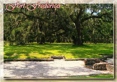 Vintage Postcard 4x6- Fort Frederica, St. Simons Island, GA