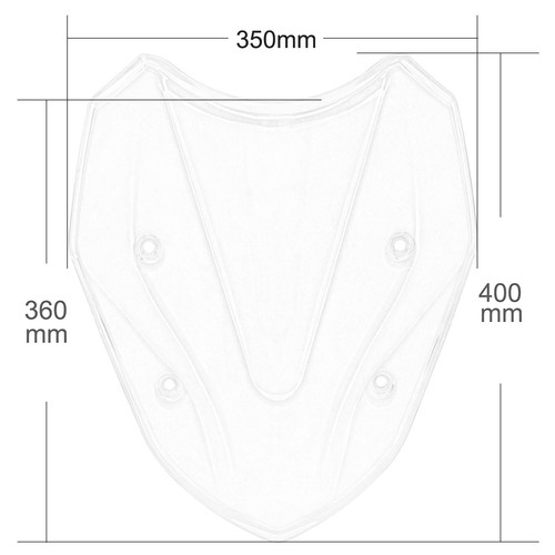 D/ Bubble Windscreen Windshield Shield Smoke For BMW S1000XR S 1000 XR 2015-2019 - Picture 2 of 8