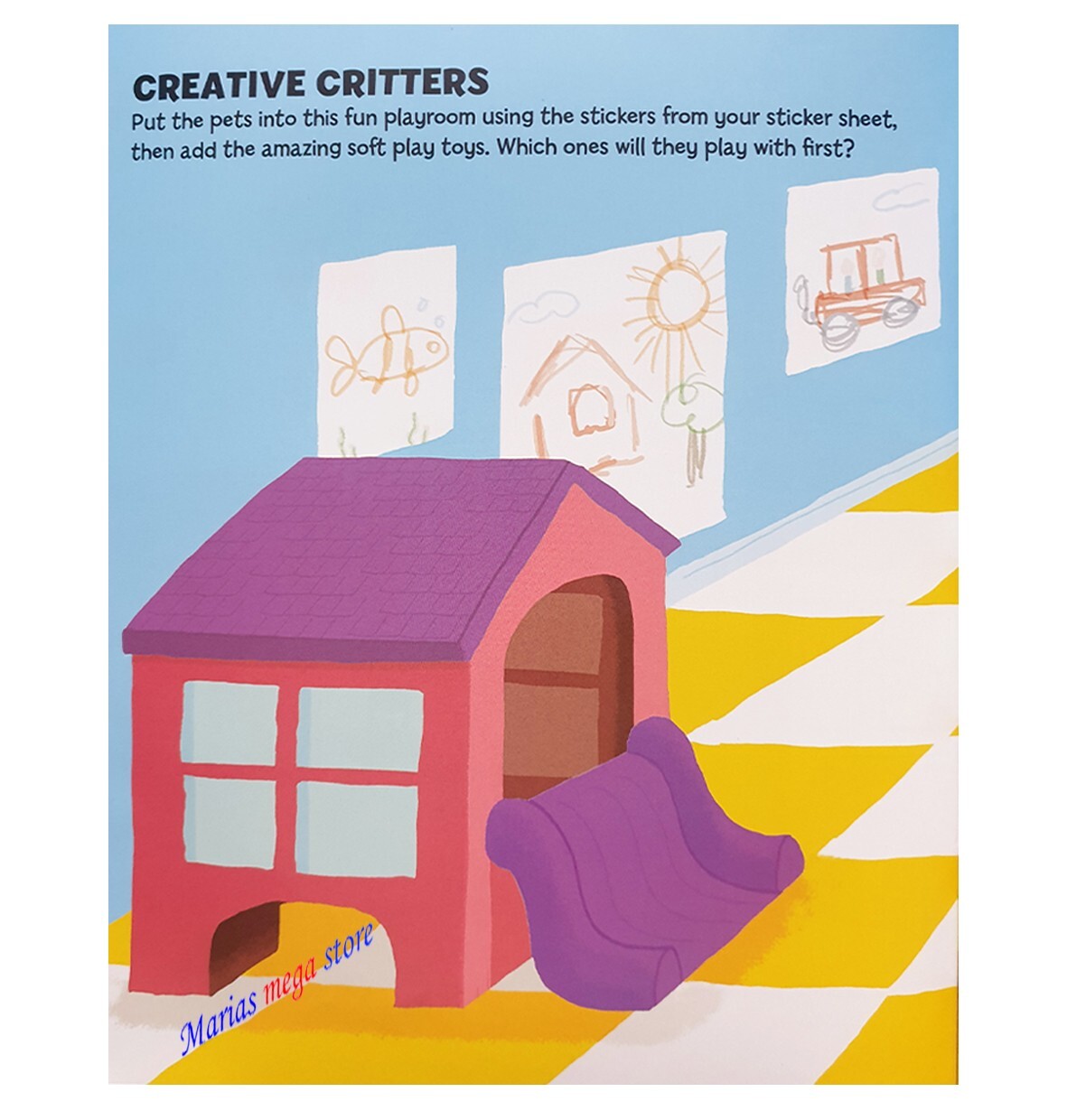 CHILDRENS MY FIRST PETS STICKER SCENES ACTIVITY BOOK FOR KIDS