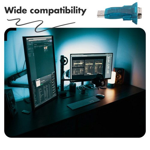 Set of 3 USB Zu Serienkabel Serienkommunikationsdatenadapter USB-Konverter - Afbeelding 6 van 12