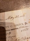 HISTORICAL 1863 64  CHECK UTICA OBSERVER WITT GROVE  box4 — photo 6