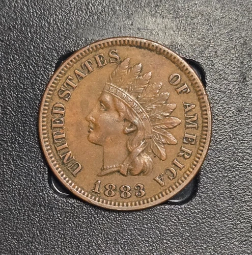 1883 Indian Cent Penny  AU   J54