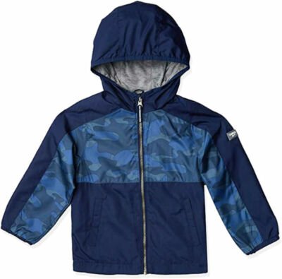 OshKosh B'Gosh Boys' Jersey-Lined Hooded Jacket Wind Water