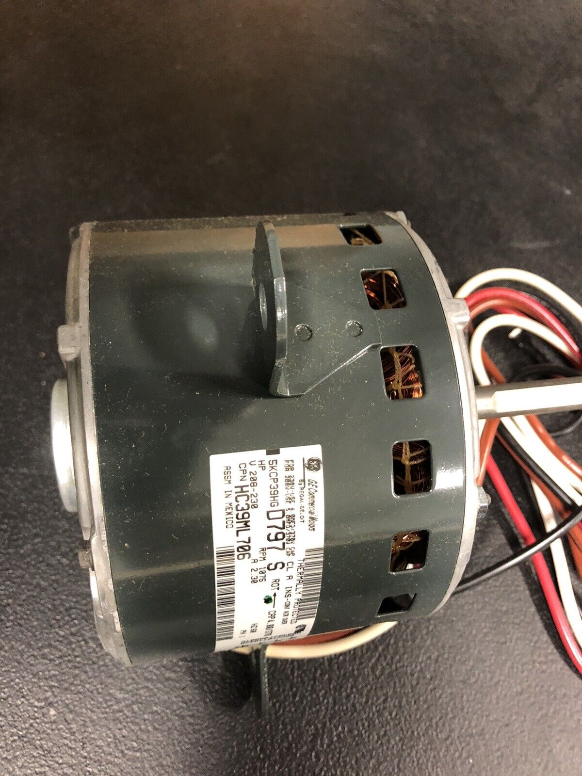 GE HC39ML706 1/4HP, 1070 / 870 RPM, 208230 Motor OD PSC CCWLE Rotation *NOS* eBay