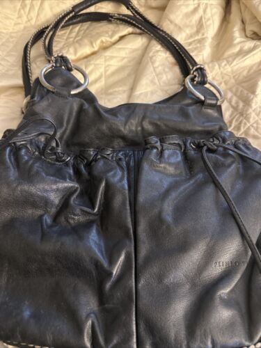 Vintage Plinio Visona Italian Leather Handbag