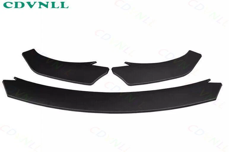 Kit de carrocería alerón labial parachoques delantero negro mate para Audi Q3 Quattro 2019-2024 tira Foto 2 de 4