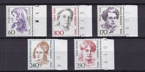 Berlin, Michel-Nr: 824 - 828 mit Bogenzählnummer – postfrisch (MNH)