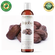 Golden Jojoba Oil 8 oz. Cold Pressed 100% Pure Natural For Skin, Hair, Face
