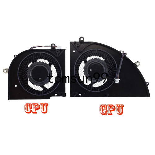 Laptop CPU GPU Cooling Fan DC5V 1A 4Pin for MSI Delta 15 A5EFK MS-15CK MS15CK - Picture 2 of 5