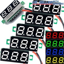 5pcs DC 4.5-30V 2-Wire Voltmeter 3-Digit LED Display Volt Meter Voltage Tester