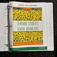 Teaching Students with Severe Disabilities, 5...