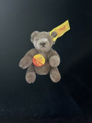 STEIFF ORIGINAL TEDDY BABY BEAR 3'' Bendy Caramel  brown 0202/11 Mint All Tag