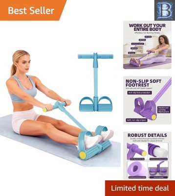 6 Tube Pedal Resistance Bands with Handles - Ultimate Full Body Workout Solution