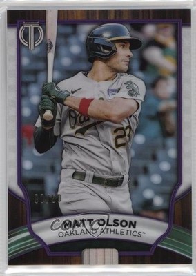 2022 Topps Tribute Purple 8/50 Matt Olson #49 v5x