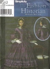 SIMPLICITY 4510 THE FASHION HISTORIAN BY MARTHA MCCAIN SZ 16-24