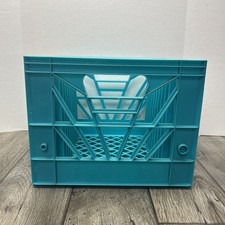 Spectrum International Plastic Milk Crate Vinyl Album Display Storage Vintage