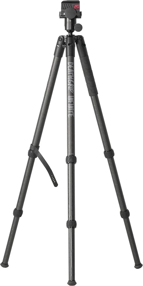 Heavy-Duty Carbon Fiber Tripod with 59-Inch Height & Quick-Release Optics Plate - Image 3 of 4