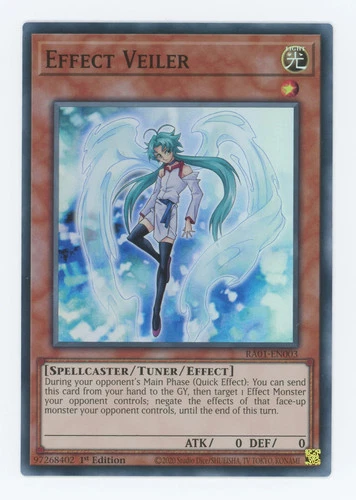 RA01-EN003 - Effect Veiler - Super Rare - Effect Tuner monster - Rarity Collecti