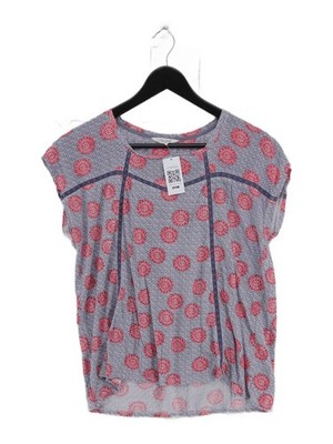 White Stuff Women's Top UK 12 Blue Lyocell Modal with Cotton, Viscose Basic