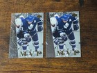 (2) Alfombrillas Toronto Maple Leafs 1996-97 Sundin cubierta superior plateadas MVP #UD44
