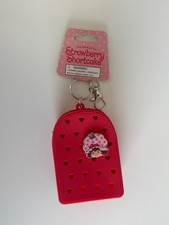 NEW Strawberry Shortcake Croc Style Key Chain