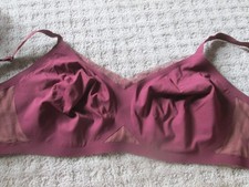Honeylove CrossOver Bra Wireless Size M Burgundy No Wire Unworn