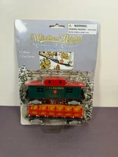 Windham Heights Cobblestone Corners Collectibles Train Set Caboose Log Carrier