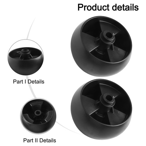 Lot De 2 Roues De Pont 12,7 Cm (734-04155) Pour Tondeuse Cub Cadet, Murray, Troy-Bilt - Qualité Durable & Ajustement Parfait