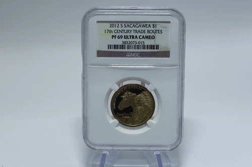 2012 S NGC Sacagawea $1, 17th Century Trade Routes PF69 Ultra Cameo