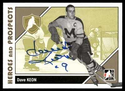 2007-08 In The Game Heroes and Prospects Dave Keon Auto St. Michael's Majors #11