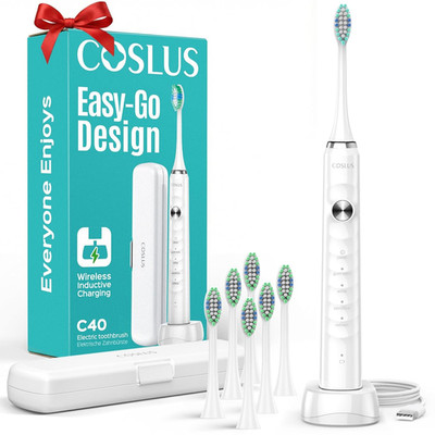 Sonic Electric Toothbrush for Kids & Adults: 47000 VPM for Deep Cleaning & White