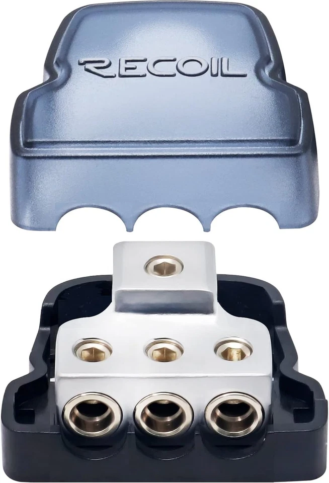 DB13 High-Performance 3 Way Car Audio Power Distribution Block - 1 X 0/2/4 Gauge - Image 3 of 4