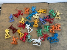 Colorful Airfix' Cowboys  Indians  Horse Wild West Lot Vintage Plastic 1:32