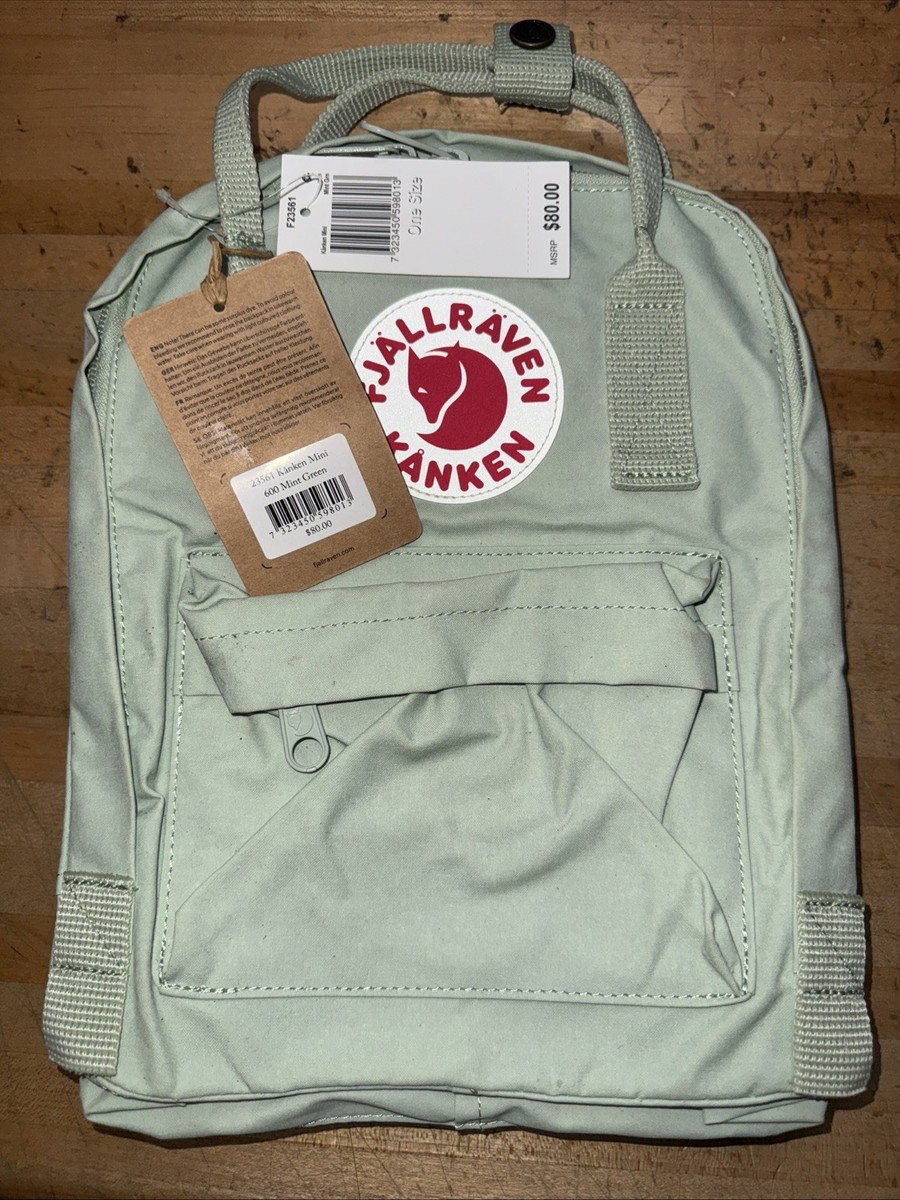 fjällräven kanken mint Fjallraven Kanken Mini Backpack Color 600 Mint Green NWT $80 MSRP