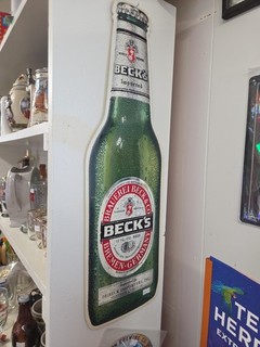 BECK' S IMPORTED BEER TIN SIGN.