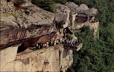 Chattanooga Tennessee Rock City Undercliff Terrace Lookout Mtn ~ postcard sku211
