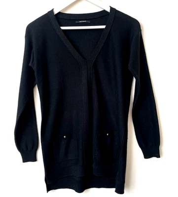 Pull Noir scintillant Col V Kookaï Taille 0 34 Excellent état Superbe 🩵🩵🩵 - Photo 1/4