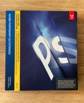 Adobe Photoshop CS5 Extended Full Retail DVD Version for Mac with Serial CIB