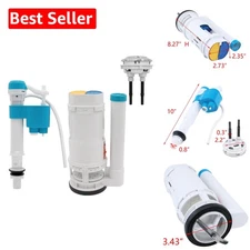 Toilet Dual Flush Valve,Fill Valve,Push Button,Toilet Repair Kit 210Mm Height