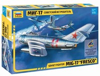 MIG-17 Fresco 1:72 Plastikmodellbausatz Zvezda, Sowjetischer Fighter, Einsteiger
