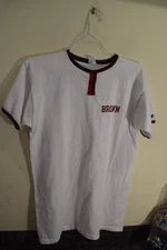 Vintage 70s Champion IVY League BROWN UNIVERSITY Ringer T Shirt MENS L FLAWS