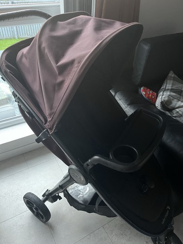 Baby Jogger City Mini GT2 Stroller Brick Mahogany With New Raincover Snacktray - Picture 6 of 11