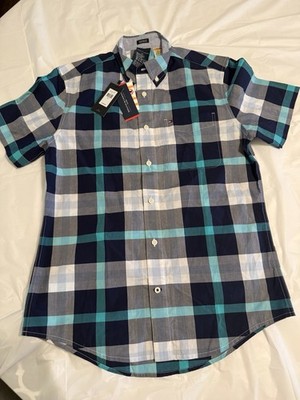 Tommy Hilfiger Shirt Men s Small Plaid Button Down Short Sleeve - NWT