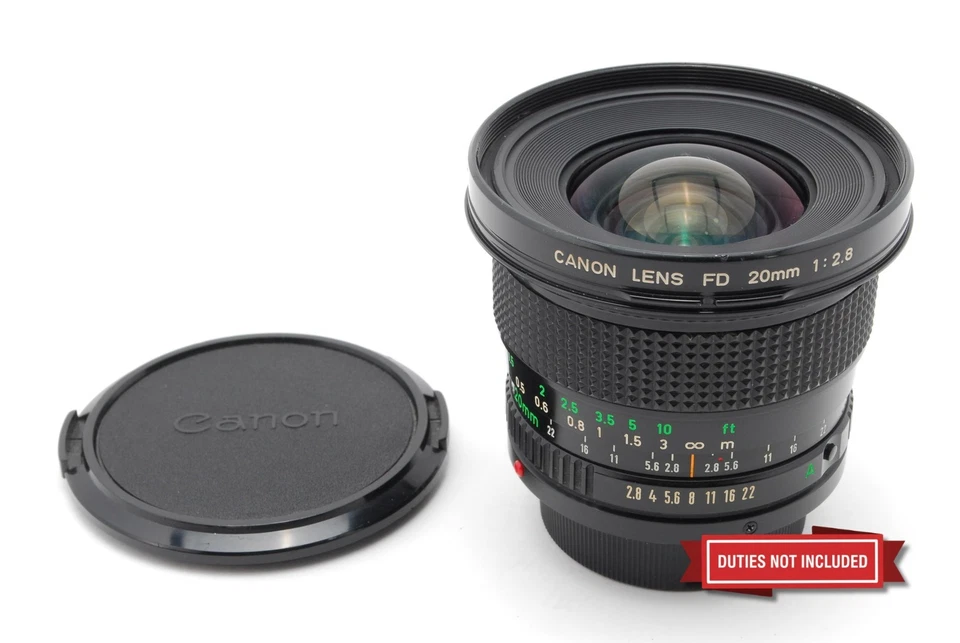 Nuevo lente de enfoque manual gran angular Canon FD NFD 20 mm f2,8 MF [Exc+4] de JAPÓN Foto 2 de 4